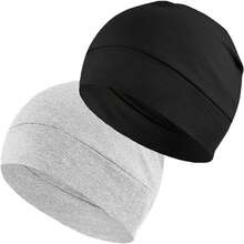 男女款无檐便帽，轻便透气睡眠帽，头盔内衬 - 多色 - 查看 11