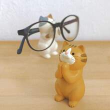 Tablet Stands - Tricolor Cat Hand Brooch - View 5