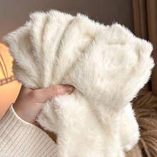 10 pares / 5 pares de calcetines súper suaves y mullidos para damas - Cómodos hasta el tobillo, de unicolor, cálidos y cómodos