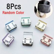 2/4/8/12/20/30pcs Shorten The Pants Legs With Invisible Fixing Clips, Prevent Dragging At The Bottom Of The Pants Legs, Hide The Buckle Leg Closure Device Without Seams, Prevent Pants Legs From Dragging The Floor, Suitable For Jeans And Pants, Waterproof, Portable