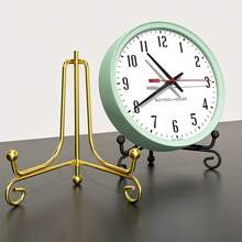 1pc Iron Display Rack, Metal Easel Frame, Gold Color Small Iron Art Display Stand, Can Display Cards, Cookies, Decorative Plates, Artworks