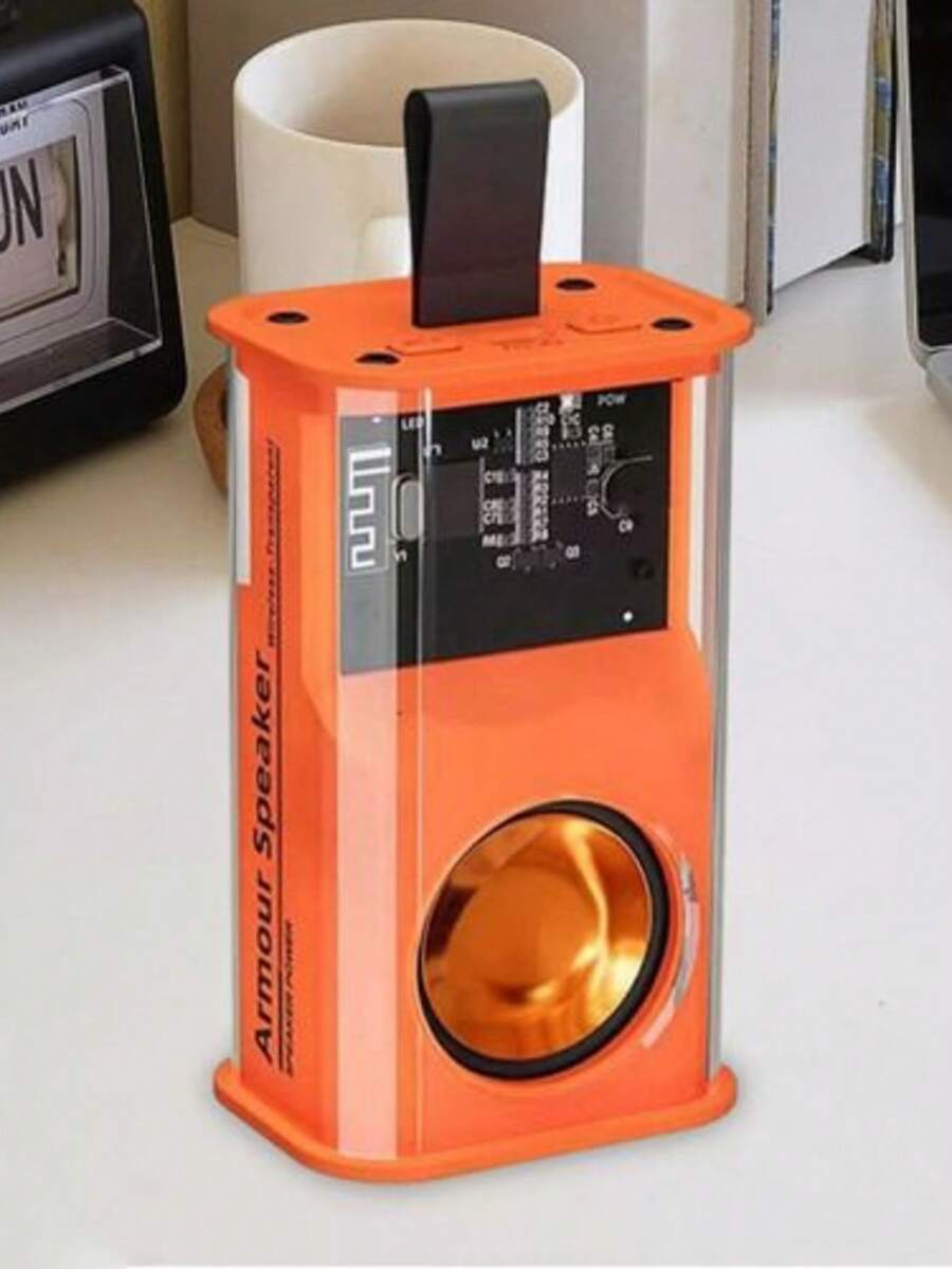 Transparent Mini Bluetooth Speaker 5W With Compact And Colorful Design - Orange - View 1