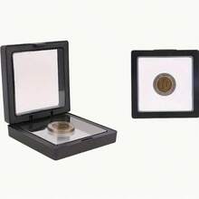 10pcs Clear Floating Jewelry Boxes With Black Borders - Dustproof, Moisture-Resistant, Stackable Storage Organizer - PE Plastic Film Display Cases For Necklace, Bracelet, Earring, Ring - Ideal For Jewelry Store, Home, Gift Packaging, Jewelry Organizer Storage, Personal Item Organizer, Square Display Case, Highquality Plastic, Home Organization, Sleek Packaging, Sturdy Construction, Boutique Owners