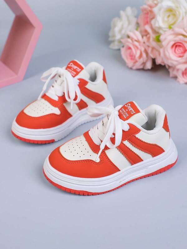 1 Pair Children's Soft Bottom, Lightweight, Comfortable, High Elasticity, Shock-Absorbing Indoor/Outdoor Casual Sports Sneakers, Fashionable Design