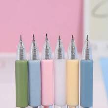 1 pieza Cuchillo de utilidad de arte con estilo de empuje, juego de cuchillos de arte para álbum de pegatinas, herramienta de corte, cuchillo de utilidad, cuchillo de letras, suministros de manualidades y artesanía para estudiantes (Aviso: El cuchillo de pluma no puede reemplazar a un cuchillo, pertenece a los suministros de papelería, no es afilado)