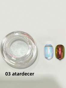 0.3g/瓶美甲天空镜月亮粉超闪亮日落极光粉仙女魔镜指甲粉 - 彩色 - 查看 12