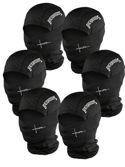 1/2/3pcs Unisex Balaclava Mask, Printed Breathable Face Cover Neck Warmer For Outdoor Sports, Hiking, Fishing, Commuting