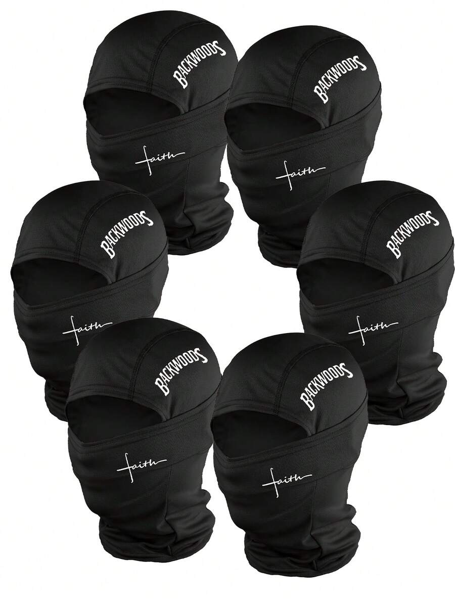 6 cái/2 cái/1 cái Mặt nạ trùm đầu in hình Balaclava Unisex, thoáng khí cho các môn thể thao ngoài trời, đi bộ đường dài, câu cá, đi làm, thích hợp để đội hàng ngày - Nhiều màu - Xem 1