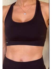Conjunto K2B fitness basico short curto s/bolso e top nadador - Preto - Visão 8