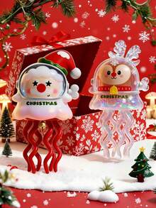 1 قطعة لعبة أوكتوبس ميكانيكي رقص سانتا كلوز، لعبة غزال، سانتا كلوز قفز آلي، غزال - هدايا عيد الميلاد وعيد رأس السنة، هدايا ترفيهية داخلية جميلة