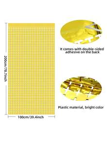 2 pièces Rideau de perles carré, décoration de fête, fournitures de fond pour anniversaire et mariage