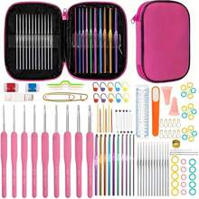 1 Set Crochet Kit, Includes Easy-To-Organize Storage Box, Multiple Combinations, Suitable For Beginners And Experts, Creative Craft DIY Knitting Tools (Random Color)