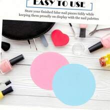 1/2pcs Foldable Silicone Paint Palette - Round, Reusable, Easy Clean Artist Watercolor Mixing Pad For Acrylic & Oil Painting