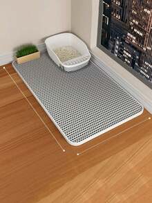 EVA Double Layer Cat Litter Mat, Waterproof, Foldable, Anti-Tracking, Anti-Spill, Pet Food Mat, Pet Carpet, Pet Bed Mat, Pet Cleaning Supplies