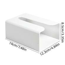 1 件简约壁挂式纸巾盒架，简约时尚，无需钻孔 DIY 粘合剂，适用于客厅、浴室等。 - 彩色 - 查看 13