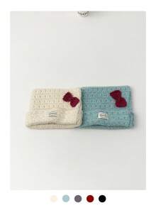 Cute Cat Ear Plush Hat, Thick Warm Ear Protection, Korean Sweet Makeup, Versatile Knit Cap, Autumn/Winter; Sweet Cute Cat Ear Plush Knit Hat, Warm, Versatile, Small Logo Knit Hat; Sweet Cute Cat Ear Plush Knit Hat, Warm, Versatile, Small Logo Knit Cap, Autumn/Winter