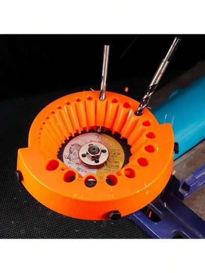 1/2/3pcs Multi-Size Drill Grinding & Polishing Auxiliary Tools, New Thickened 100 Type Angle Grinder Drill Bit Grinder, PP Material