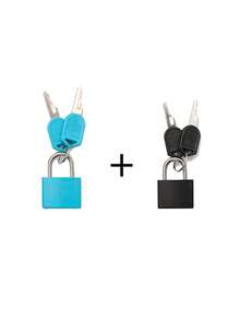 1pc/10pcs Mini Colorful Padlocks With Keys, Zinc Alloy Body And Plastic Shell, Suitable For Luggage, Backpacks, Gym Lockers, Travel Bags, Classrooms, And Other Storage Purposes