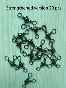 20 件/袋 3 向交叉线钓鱼转环，耐用 T 型转环，钓鱼连接器 - 彩色 - 查看 19