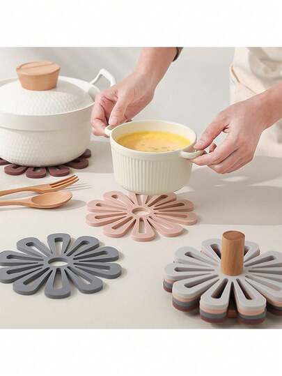 Floral Non-Slip Cup Coasters Stylish Coffee Table Decor | 4.5 Inches Unique & Thoughtful Birthday Gifts For Women, Mom, Her, Men, Dad, Him,Suitable For Halloween Holiday Coasters And Placemats, As Well As Christmas Kitchen Coasters And Placemats.