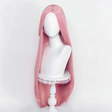 Long Straight Cosplay Wig 100cm Centre Parting Central Split Blond Pink Red Purple Heat Resistant Synthetic Hair Wigs High Temperature Fiber - K002-17 - 查看 7