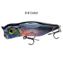 1/3pcs 3.5 Inch 3D Floating Crankbait Fishing Lures With Rattle, Mixed Colors, ABS And High Carbon Steel, Targeting Pike, Bass, Salmon