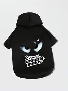 1 قطعة بلوفر للحيوانات الأليفة، ملابس قطط، دافئة للشتاء، بطانة حرارية للبودل والتيدي والبيشون فريز والكلاب والجراء الصغيرة، مناسبة للخريف/الشتاء، مانعة للتساقط، مناسبة لقطط الراغدول - الأسود - مشاهدة 8