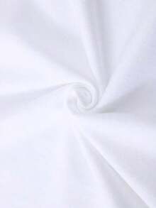 Camiseta de manga corta para damas con estampado de patrones, top de cuello redondo suelto y casual, se puede lavar aáquina para comodidad durante las cuatro estaciones. - Blanco - Ver 2