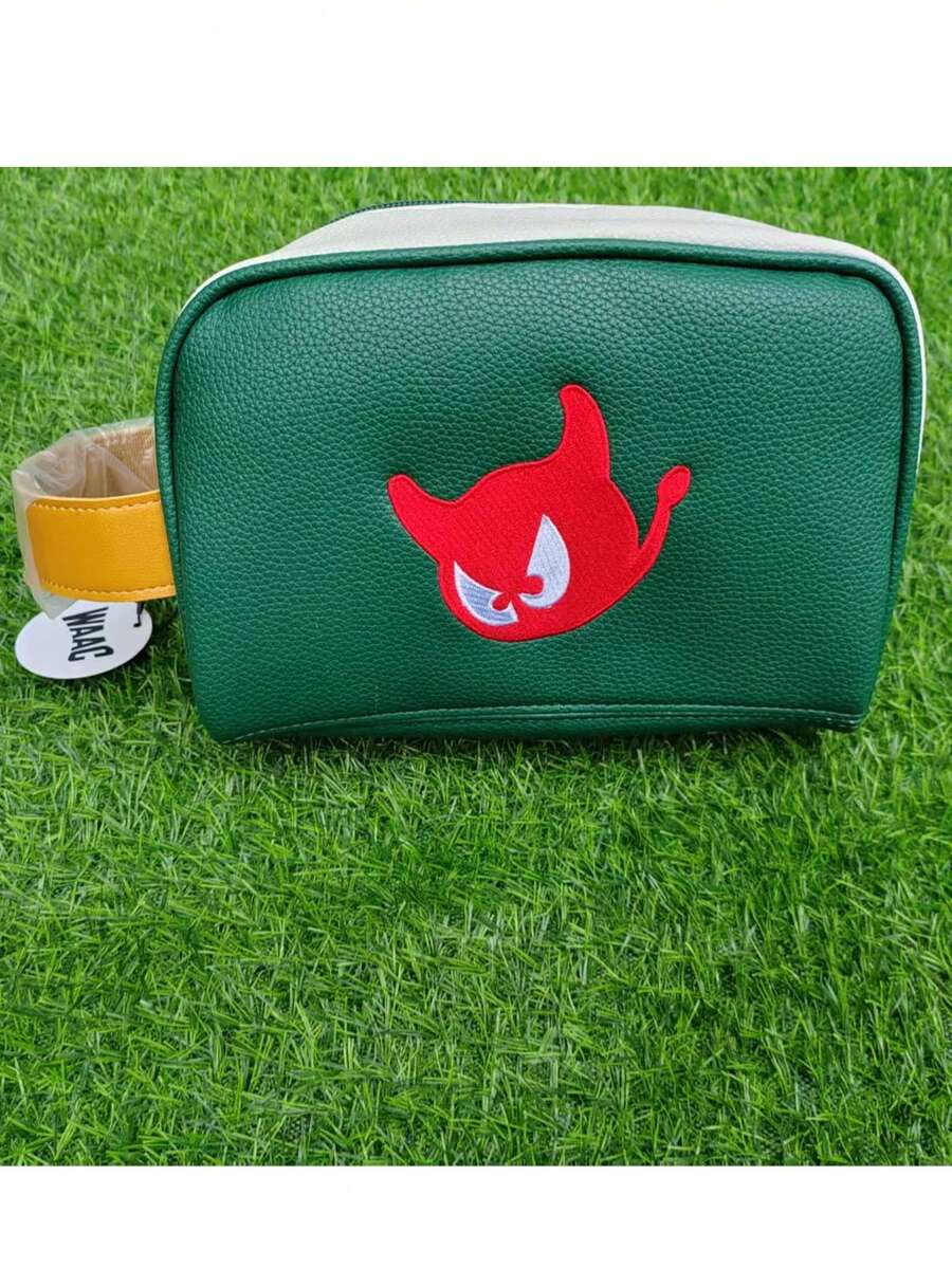 Bolso de golf de moda coreana y japonesa 2025, bolso accesorio de golf, accesorio de ropa de golf de color clásico, bordado de logotipo de monstruo único, unisex