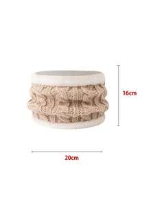 3pcs Kids Knitted Hat/Scarf/Gloves Set, 6 Colors Available, Thick & Warm Winter Outfit, Minimalist & Cute Fashion, Suitable For 3-12 Years Old Children Outdoor Hiking/Skiing And Daily Winter Wear - 3PC - View 4