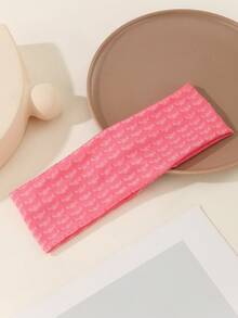 1pc Cute Bow Casual Polyester Women Headband, Suitable For All Seasons, Spring/Summer, Autumn Fall Hair Accessories Women Bandannas Sport Head Scarf Work Out