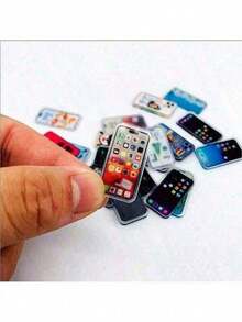 Colección de suministros de aprendizaje en miniatura para casas de muñecas, incluye libros, revistas, carpetas, mochilas, juguetes de escena de aprendizaje micro DIY, computadoras, teléfonos, relojes, calculadoras, accesorios de muñecas y suministros de arte en miniatura de estilo vintage