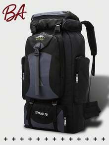 70L Multi-Functional Hiking Backpack, Large Capacity Travel Bag, Lightweight Breathable Shoulder Bag, Multi-Pocket Hiking Pack, Wet & Dry Separation Luggage Bag, Independent Shoe Compartment Camping Bag, Fashionable Ski Bag, Suitable For Travel, Vacation, Hiking, Skiing, Shock-Absorbing, Hiking, Camping, Outdoor Sports, Holiday Gift, Birthday Gift - Multicolor - View 15