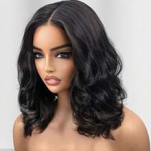 4X4 Wear And Go Bob Wigs Human Hair Short Body Wave Lace Closure Wigs For Women Brazilian Hair Glueless Pre Cut Lace Wig Ready To Go Wavy Bob Human Hair Wigs Natural Color - SNatural - 查看 3