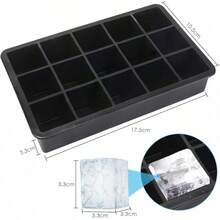 Moldes de Silicona para Hielo Reutilizables con Tapa, 8 Cubos - B- 15 Cubos, 1 Pieza - Ver 7