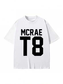 Camiseta gráfica de Tate McRae - Camiseta de cuello redondo blanca con texto negro en negrita, camiseta casual unisex para conciertos, atuendos y uso durante todo el año - ropa de fan de música, diseño retro, material cómodo, camiseta de manga corta, amante de la ropa urbana - Negro - Ver 1