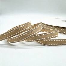 5 thước Anh ruy băng Grosgrain có dây thép 10mm dùng để trang trí đám cưới, Giáng sinh, làm nơ ruy băng thủ công, gói quà. - Chọn màu - Xem 10