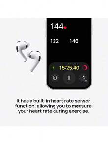 AirPods Pro (Thế hệ thứ 3) kèm hộp sạc MagSafe (USB-C) Tai nghe Bluetooth Apple dành cho iPhone/iPad/Mac (Màu trắng) - trắng - Xem 4
