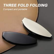Portable Folding Reading Glasses With Blue Light Blocking Lenses - Durable Metal Frame, Lightweight And Compact Design, Includes Storage Case - Unisex, Suitable For Reading, Computer, Mobile Phone - Ideal Gift For Men And Women, Computer Glasses, Fashion Glasses, High-Quality Lenses, Vision Correction, Office Workers, Screen Time Protection, Fashion Frame, Sturdy Structure, Digital Device Users - Black - View 1