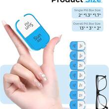 New Large-Capacity Medicine Box Portable Medicine Dispenser Can Be Independently Disassembled And Carried Mini Medicine Box 14-Grid Plastic Medicine Packaging Box - Multicolor - View 6