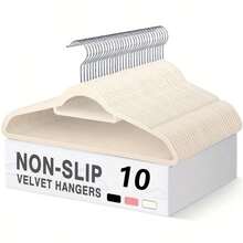 20pcs/10pcs Multi Colored Flocking Clothes Hanger Coating Anti Slip Clothes Hanger Velvet Clothes Hanger Cute Clothes Hanger Wardrobe Space Saving Clothes Hanger Essential Clothes Hanger For Home Storage Clothes Clip