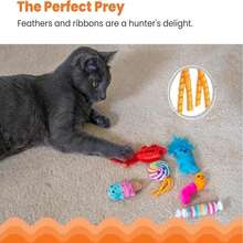 Catstages Hide &Amp; Seek Fish Bowl Interactive Cat Toy With Two Catnip Blend Toys, Blue - MàuI - Xem 2