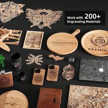 LONGER Laser Engraver Ray5 10W, 60W DIY Laser Cutter And Laser Engraving Machine With 3.5" Touch Screen,0.06mm Laser Spot 10000mm/Min, Offline Usage CNC Laser Engravers For Wood Metal Acrylic Glass