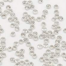 200pcs Zinc Alloy Crimp Beads - DIY Jewelry Making Stopper Beads Set