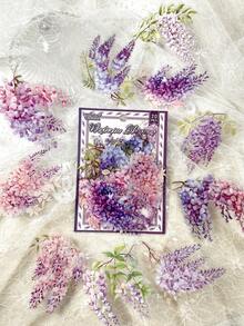 20pcs/Pack Vintage Flower PET Stickers, Multi-Size, For Scrapbooking, DIY Crafts, Photo Album Decoration - Multicolor - View 13