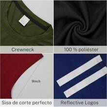 Conjunto de Camisetas Deportivas de Fitness,Chaleco Deportivo de AlgodóN para Hombre,Camiseta de Running de Secado RáPido,Adecuada para Correr,Fitness - Negro+Negro+Negro - Ver 4