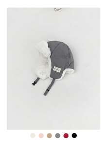 仿皮草 Ushanka 帽子，保暖护耳飞行员帽，男女复古飞行员帽，适合秋冬季骑自行车、滑雪、户外活动 - 彩色 - 查看 27
