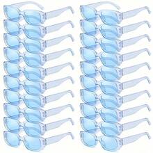 20 件复古方形眼镜，经典方形镜框，男女皆宜，尽显奢华，适合新娘送礼会、婚礼、圣诞节、新年、情人节、单身派对、摇滚主题派对礼物（男女通用）、情人节装饰、婚礼宾客回礼、伴娘礼物、毕业装饰 - 彩色 - 查看 13