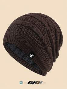 时尚男士“CK”标签针织帽，冬季户外羊毛保暖帽，适合钓鱼、爸爸等。女士休闲纯色宽松帽，轻便、柔软舒适，适合通勤、户外活动、徒步旅行、滑雪、狩猎，是送给朋友和家人、万圣节、圣诞节的理想礼物