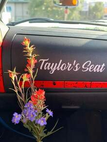 1 Stück anpassbarer Aufkleber, geeignet für Außenbereich von Autos, Laptops, Fenster und Türen, moderne Wanddekoration, Auto-Dekoration, Laptop-Personalisierung, glatte Oberflächen - stilvolle Dekoration. Erhältlich in verschiedenen Farben: Schwarz, Pink, Rot, Mehrfarbig, Weiß, Gelb, Gold, Grün, usw.